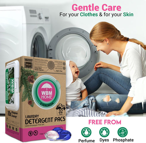 WBM Laundry Detergent Pods | Luxury Ever Green Scent